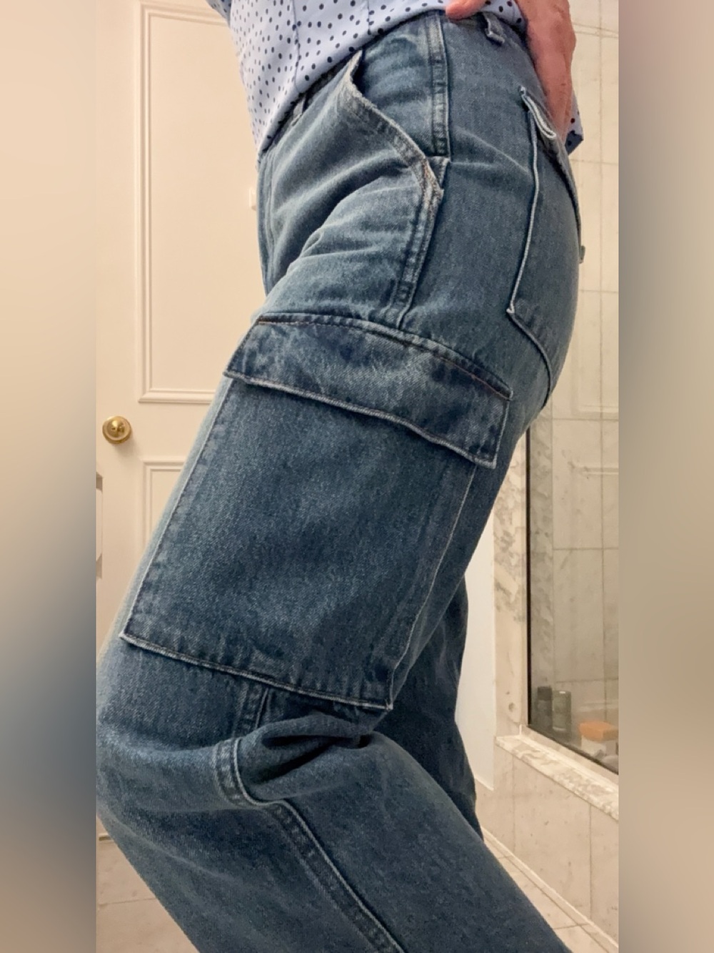 Aritzia Denim Forum 90s Edie Lo-rise cargo jeans size 26 never worn